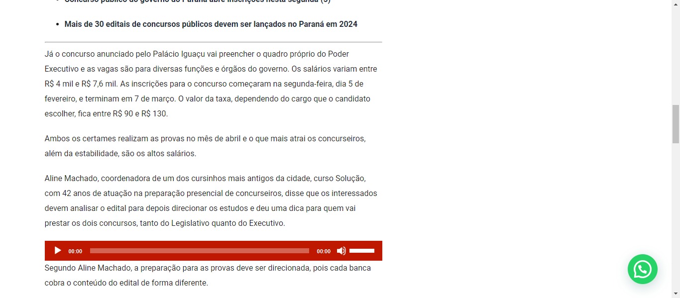 Confira a lista de concursos públicos abertos no Paraná - image 1