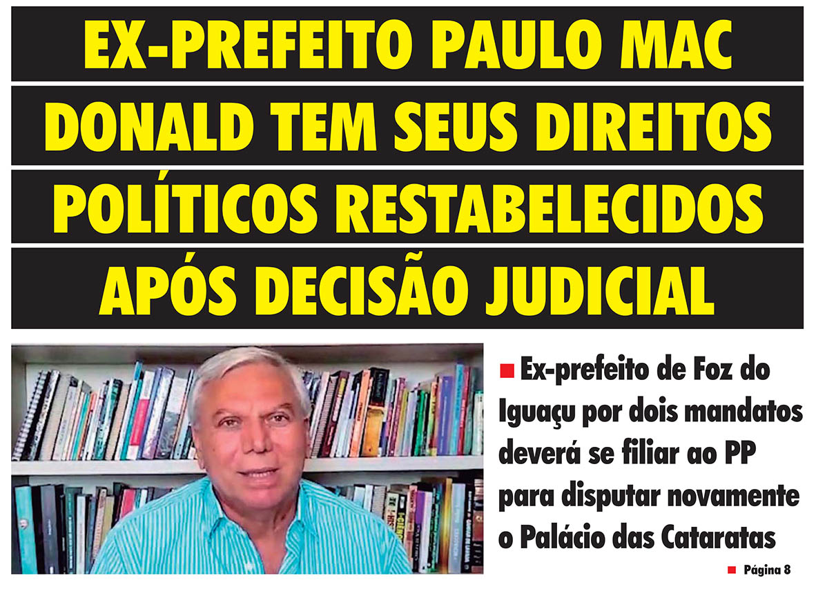 Ex-prefeito Paulo Mac Donald tem seus direitos políticos restabelecidos após decisão judicial - image 0