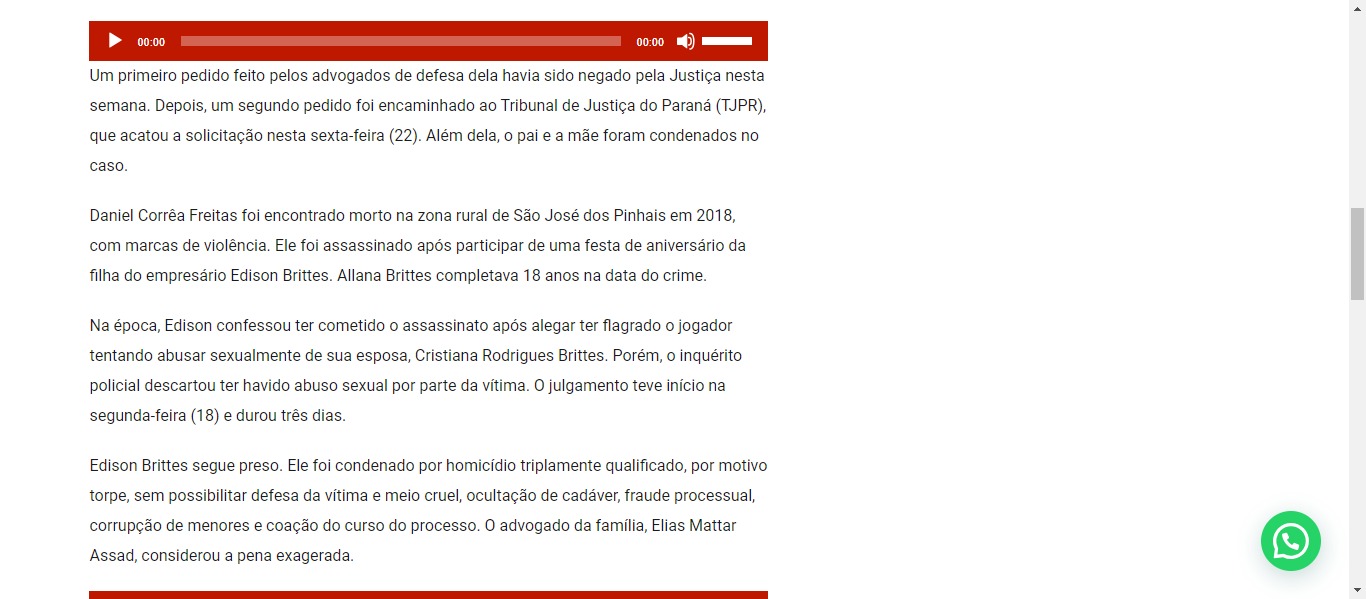 Allana Brittes é solta após Justiça do Paraná conceder habeas corpus - image 1